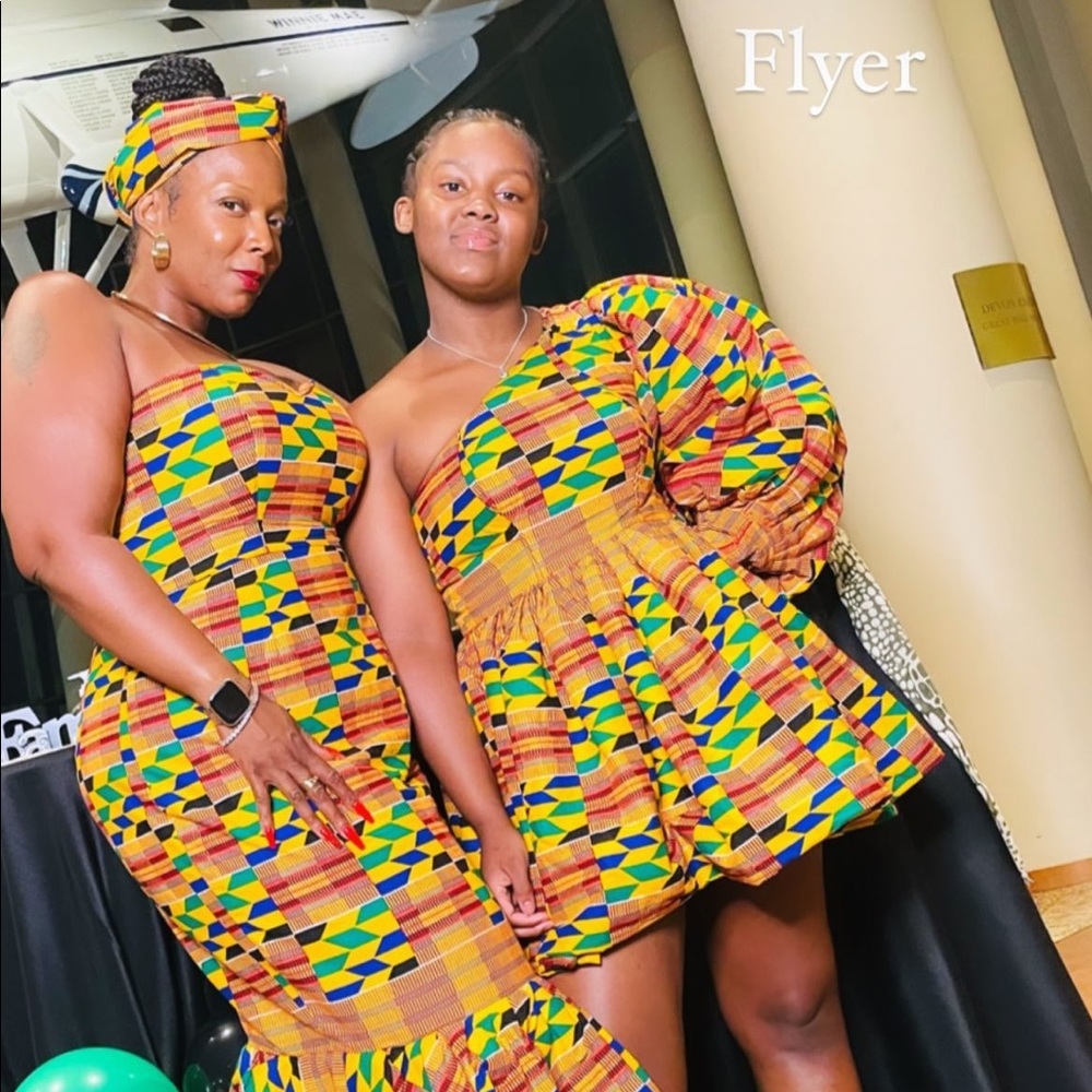 Mom n me kente cloth dress *2